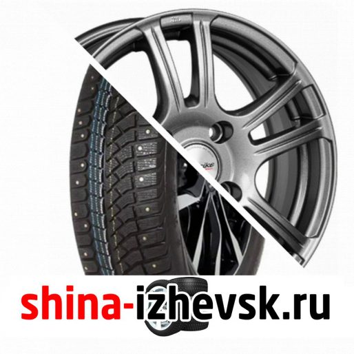 Колесо в сборе Viatti Brina Nordico (V-522) 185/55 R15 T 82 + X-trike X105 6xR15 4×98 ET35 DIA58.5 Темно-серебристый в Ижевске